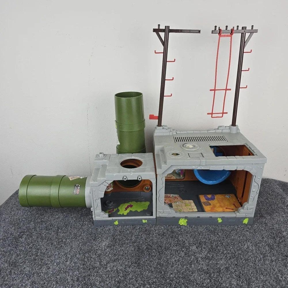 VTG 1989 TMNT Mutant Ninja Turtles Playmates Sewer Lair Playset Near Complete S